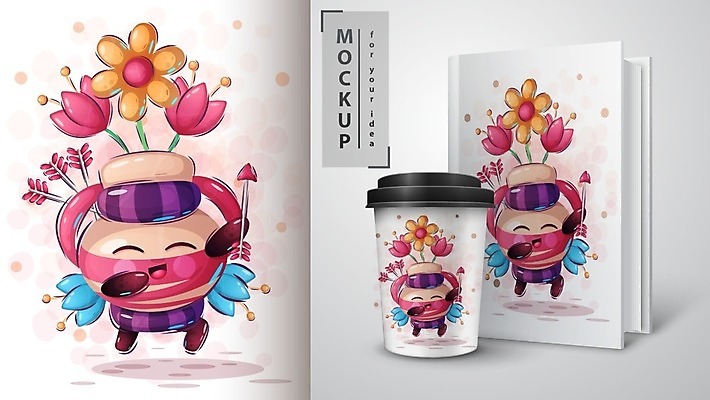 EPS 해외이미지 캐릭터 디자인 꽃 커피 일러스트 유리 사람없음 책 컵 반려동물 장미 튤립 조끼 발사 만화 활 그림 함선 캐모마일 목업 해외일러스트 일러캐릭터 식물 동물 식기 음료 배_교통 재질 외투 허브 파일형식 벡터 이미지허브