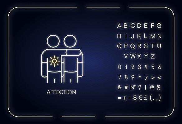 EPS 해외이미지 일러스트 어깨동무 사람모양 사랑 사람없음 네온 해외일러스트 모양 감정 포즈 파일형식 벡터 이미지허브