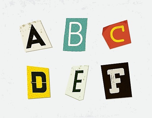 EPS 해외이미지 알파벳 조각 일러스트 타이포그라피 사람없음 세트 신문 슬라이스 모자이크 엘리먼트 해외일러스트 문자 영어 간행물 뉴스 파일형식 벡터 이미지허브