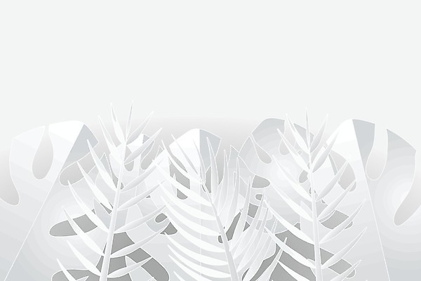EPS 해외이미지 종이 백그라운드 잎 일러스트 손바닥 여름 회색 흰색 그늘 자르기 심플 스타일 미니멀리스트 해외일러스트 식물 손 계절 컬러 모션 파일형식 벡터 이미지허브