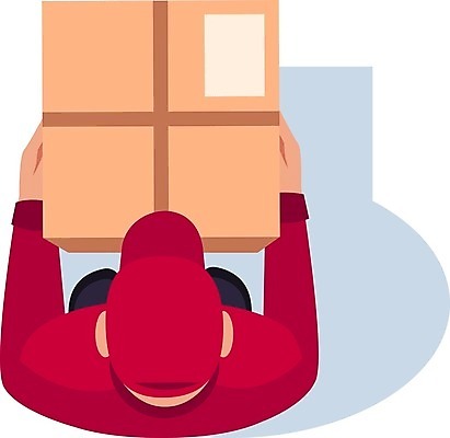 EPS 해외이미지 직업 남자 유니폼 일러스트 한명 서기 들기 상반신 성인 상자 택배기사 배달원 택배 택배상자 성인남자한명만 해외일러스트 1 옷 모션 사람 운송업 남자한명만 성인남자만 파일형식 벡터 이미지허브