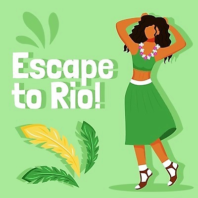 EPS 해외이미지 여자 포스터 여행 잎 일러스트 목걸이 한명 성인 춤 즐거움 휴양지 브라질 카니발축제 성인여자한명만 해외일러스트 식물 1 감정 장신구 문화예술 사람 축제 장소 남아메리카 여자한명만 성인여자만 파일형식 벡터 이미지허브