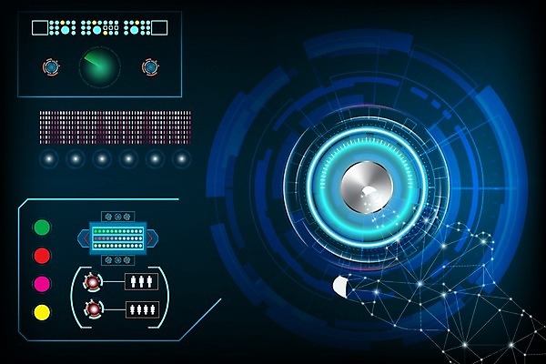 EPS 해외이미지 일러스트 사람없음 디지털 사이버 UI 인터페이스 SF 해외일러스트 파일형식 벡터 이미지허브