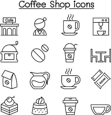 EPS 해외이미지 디자인 커피 백그라운드 의자 일러스트 탁자 주전자 디저트 사람없음 건물 케이크 기계 카페 머그컵 커피잔 찻잔 설탕 커피메이커 직원 바리스타 그라인더 에스프레소머신 테이크아웃컵 원두봉투 해외일러스트 직업 건축물 음료 음식 가구 주방용품 봉투 잔 컵 상점 커피용품 파일형식 벡터 이미지허브