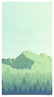 EPS 해외이미지 나무 일러스트 자연 산 풍경 사람없음 연두색 카피스페이스 해외일러스트 식물 초록색 공백 생태계 파일형식 벡터 이미지허브