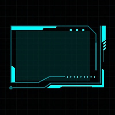 EPS 해외이미지 일러스트 프레임 사람없음 디지털 사이버 UI 인터페이스 SF 해외일러스트 파일형식 벡터 이미지허브