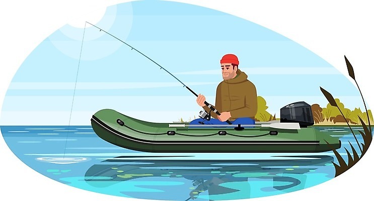 EPS 해외이미지 남자 컨셉 겨울 일러스트 낚시 한명 들기 앉기 상반신 성인 보트 낚싯대 낚시꾼 성인남자한명만 해외일러스트 1 계절 배_교통 모션 레저 사람 낚시용품 남자한명만 성인남자만 파일형식 벡터 이미지허브