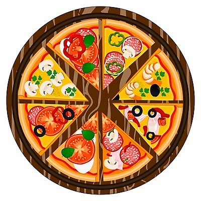 EPS 해외이미지 일러스트 피자 사람없음 마르게리타피자 버섯피자 피자조각 해물피자 해외일러스트 조각 패스트푸드 서양음식 파일형식 벡터 이미지허브