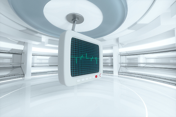 JPG 해외이미지 의학 사람없음 3D 흰색 바이탈사인 심전도 심전도모니터 해외포토 포토 컬러 디지털합성 파일형식 이미지허브