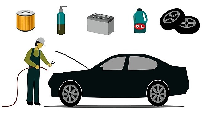 EPS 해외이미지 디자인 남자 백그라운드 컨셉 일러스트 비즈니스 교통시설 자동차 노동자 사람 장비 흰색 센터 플랫 수리 역 만화 확인 서비스 사인 타이어 엔진 정비공 모터 유지 고립 베터리 자동 필터 해외일러스트 직업 육상교통 컬러 교통 기술자 시설 파일형식 벡터 이미지허브