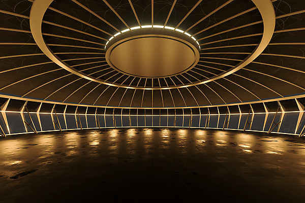 포토 JPG 해외이미지 사람없음 내부 빛 갈색 3D 공간 금색 돔지붕 해외포토 컬러 지붕 디지털합성 파일형식 이미지허브