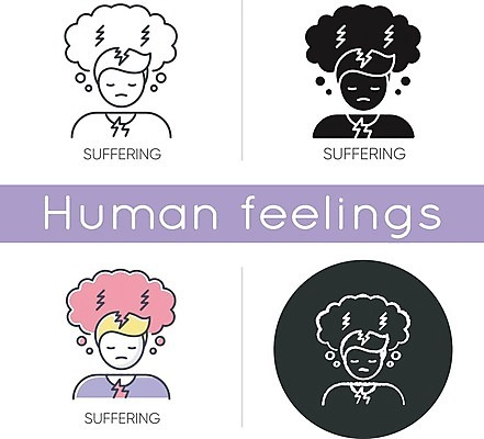 EPS 해외이미지 클립아트 디자인 감정 선 컨셉 일러스트 스트레스 표정 건강 미술 사람 치료 세트 검은색 웹 고통 흰색 표현 플랫 수집 심볼 사인 분필 두통 윤곽 팩 긴장 테라피 고립 돌봄 상형문자 압력 얇은 우울증 이슈 트러블 편두통 해외일러스트 문자 컬러 인터넷 의학 모션 문화예술 뷰티 화장품 질병 초크 파일형식 벡터 이미지허브