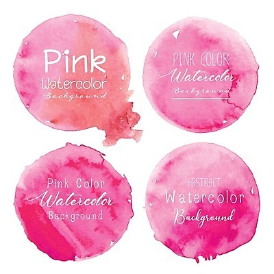 EPS 해외이미지 분홍색 백그라운드 일러스트 붓터치 수채화 사람없음 번짐 해외일러스트 컬러 파일형식 벡터 효과 이미지허브