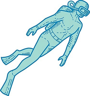 EPS 해외이미지 남자 일러스트 고글 그래픽 수영 잠수부 흰배경 그림 다이빙 심플 탱크 수영선수 물갈퀴 고립 해외일러스트 백그라운드 운동선수 사람 흰색 수상스포츠 전문직 수중스포츠 파일형식 벡터 이미지허브