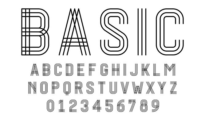 EPS 해외이미지 디자인 알파벳 영어 일러스트 대문자 타이포그라피 사람없음 세트 숫자 플랫 심플 베이직 조합형타이포 미니멀 해외일러스트 문자 파일형식 벡터 이미지허브