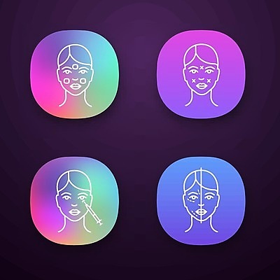 EPS 해외이미지 얼굴 일러스트 주사기 신체부위 성형수술 성형외과 해외일러스트 의료기기 병원 사람 수술 파일형식 벡터 이미지허브