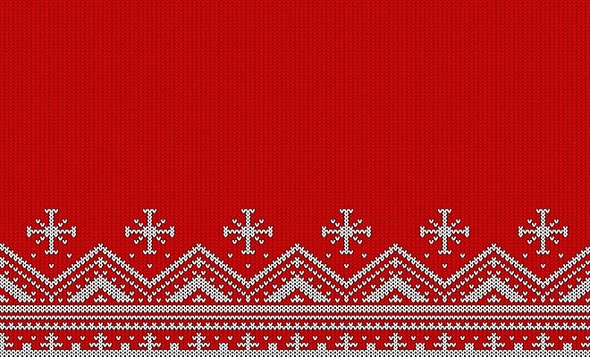 EPS 해외이미지 디자인 별 백그라운드 일러스트 따뜻함 사람없음 빨간색 직물 눈송이 뜨개질 니트 질감 자수 해외일러스트 자연요소 컬러 상의 눈_날씨 취미 파일형식 벡터 이미지허브