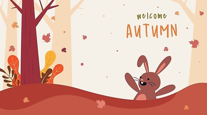 EPS 해외이미지 나무 한마리 손글씨 단풍 낙엽 일러스트 사람없음 만세 가을 토끼 가을배경 해외일러스트 식물 1 계절 백그라운드 잎 포유류 모션 반려동물 파일형식 벡터 가을_계절 이미지허브