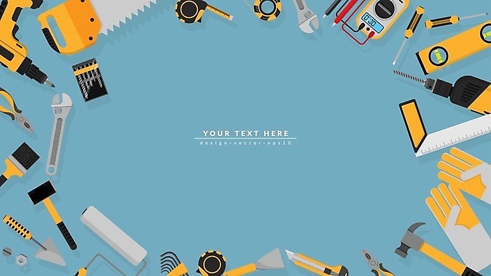 EPS 해외이미지 템플릿 디자인 산업 백그라운드 일러스트 회사 비즈니스 가정 주택 프레임 내부 건물 파란색 세트 노란색 웹 페인트 공백 장비 과학기술 기구 도구 공구 작업실 엔지니어 플랫 수리 수집 심볼 측정 서비스 사인 조립 고립 스타일 카피스페이스 해외일러스트 건축물 컬러 인터넷 기술 기술자 파일형식 벡터 이미지허브