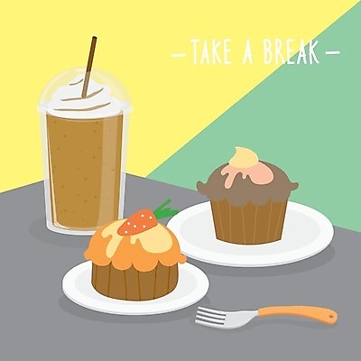 EPS 해외이미지 접시 포크 일러스트 빨대 사람없음 당근 컵케이크 간식시간 휘핑크림 프라푸치노 당근케이크 해외일러스트 식기 커피 뿌리채소 케이크 크림 휘핑 파일형식 벡터 이미지허브