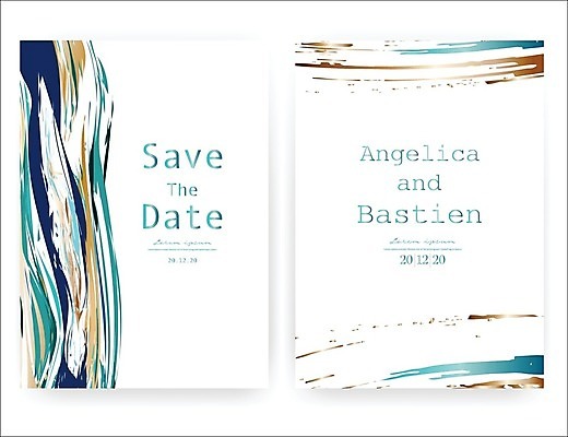 EPS 해외이미지 백그라운드 추상 프레임 사람없음 파란색 흰색 인사 청첩장 초대 컬러 무늬 카드_감사 예절 파일형식 벡터 이미지허브