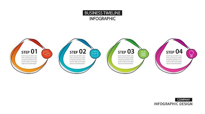 EPS 해외이미지 디자인 일러스트 비즈니스 사람없음 인포그래픽 단계 엘리먼트 타임라인 해외일러스트 파일형식 벡터 이미지허브