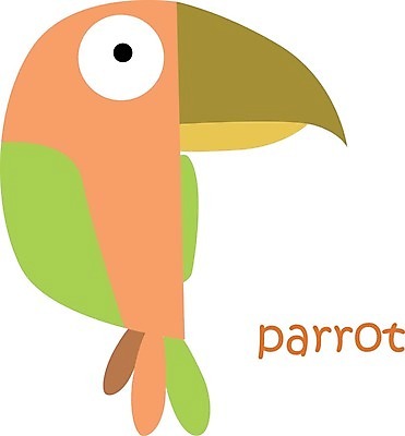 EPS 해외이미지 한마리 일러스트 사람없음 귀여움 새캐릭터 앵무새 해외일러스트 1 동물캐릭터 컨셉 조류 파일형식 벡터 이미지허브