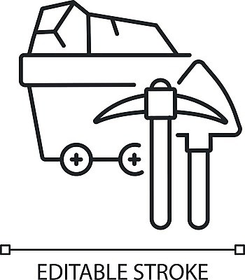 EPS 해외이미지 디자인 산업 선 컨셉 일러스트 비즈니스 미술 픽토그램 웹 힘 장비 에너지 플랫 제조 광석 발굴 심볼 사인 그림 심플 윤곽 화석 연료 세대 고립 땅파기 석탄 얇은 지질학 채석 추출 해외일러스트 교육 인터넷 문화예술 파일형식 벡터 이미지허브