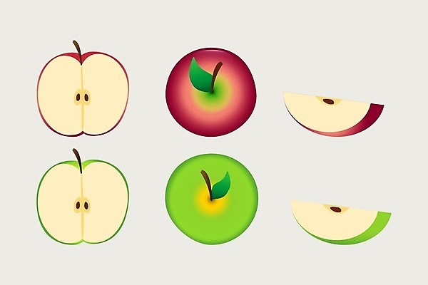 EPS 해외이미지 식물 디자인 음식 조각 백그라운드 잎 다이어트 과일 일러스트 자연 디저트 건강 그래픽 빨간색 초록색 빛 세트 가을 신선 맛 사과 자르기 수집 오브젝트 유기농 내추럴 숙성 채식주의자 해외일러스트 웰빙 계절 컬러 컨셉 모션 생태계 채식 파일형식 벡터 이미지허브