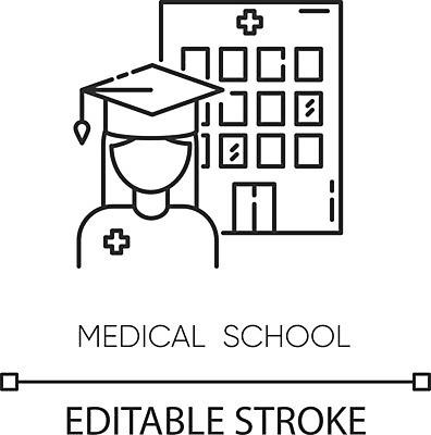 EPS 해외이미지 학생 여자 일러스트 학사모 졸업 학교 한명 의과대학 여자한명만 해외일러스트 모자_잡화 1 교육 사람 대학교 여자만 파일형식 벡터 이미지허브