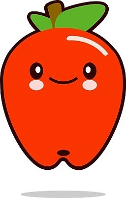 EPS 해외이미지 캐릭터 행복 얼굴 음식 백그라운드 과일 일러스트 빨간색 흰색 표현 달콤 사과 큼 만화 심볼 사인 코믹 이모티콘 고립 마스코트 해외일러스트 일러캐릭터 감정 컬러 신체부위 맛 크기 파일형식 벡터 이미지허브