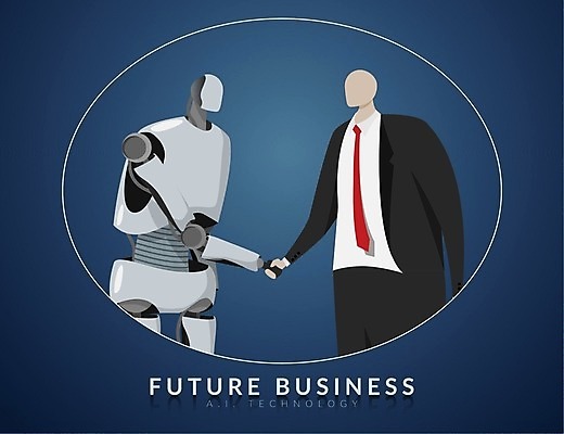 EPS 해외이미지 직업 과학 일러스트 비즈니스 성공 미래 협력 악수 함께함 사람 컴퓨터 금속 디지털 자료 기계 업무 비즈니스맨 대표 사이버 로봇 전자 안드로이드 혁명 소프트웨어 자동 자동화 전진 지능 프로세서 헬프 AI_인공지능 해외일러스트 남자 컨셉 재질 손짓 전자제품 작업 도움 직장인 파일형식 벡터 이미지허브