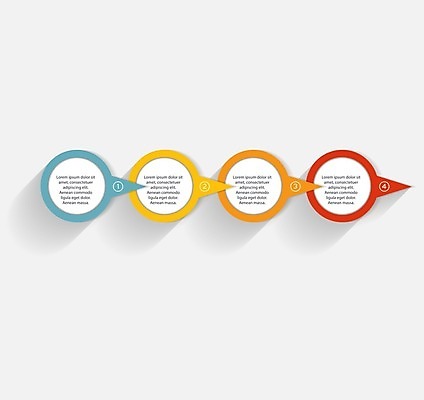 EPS 해외이미지 일러스트 비즈니스 사람없음 그래픽 인포그래픽 원형 심플 일렬 엘리먼트 해외일러스트 도형 파일형식 벡터 이미지허브