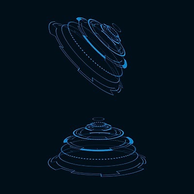 EPS 해외이미지 일러스트 사람없음 디지털 사이버 UI 인터페이스 SF 해외일러스트 파일형식 벡터 이미지허브