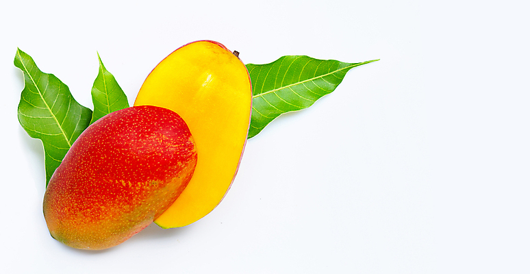 포토 JPG 해외이미지 잎 단면 실내 사람없음 열대과일 흰배경 슬라이스 망고 카피스페이스 애플망고 해외포토 식물 백그라운드 과일 내부 공백 흰색 파일형식 이미지허브