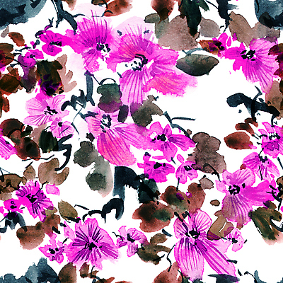 포토 JPG 해외이미지 꽃잎 잎 자연 붓터치 수채화 사람없음 번짐 해외포토 식물 꽃 생태계 파일형식 효과 이미지허브