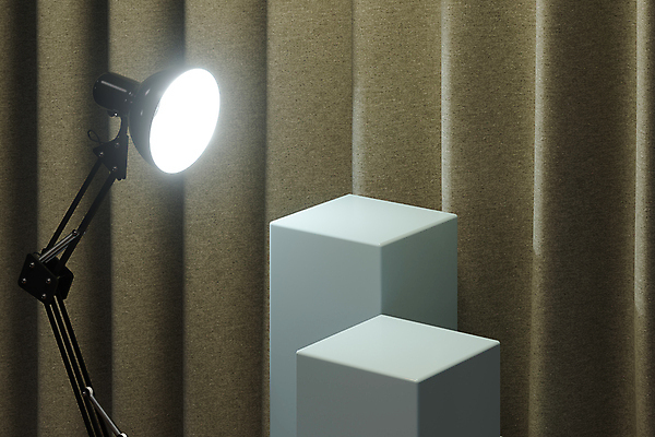 포토 JPG 해외이미지 백그라운드 사람없음 내부 빛 3D 공간 스탠드 커튼 분위기 큐브 단상 입체도형 해외포토 도형 컨셉 조명 입체 디지털합성 파일형식 이미지허브