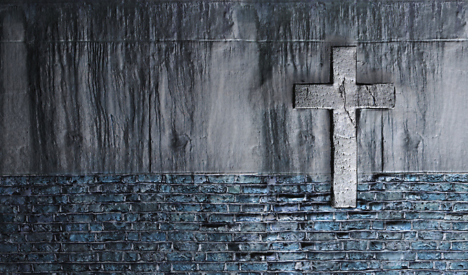 포토 JPG 해외이미지 기독교 종교 벽 백그라운드 십자가 흑백 사람없음 세로 파란색 교회 공백 손상 영혼 황폐 질감 깨짐 옛날 카피스페이스 해외포토 컬러 컨셉 촬영기법 파일형식 이미지허브