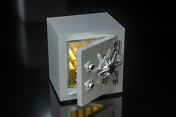 포토 JPG 해외이미지 안전 사람없음 반사 3D 검은색 저축 오픈 보호 디지털합성 보안 금고 금괴 해외포토 컬러 컨셉 금융 황금 파일형식 이미지허브