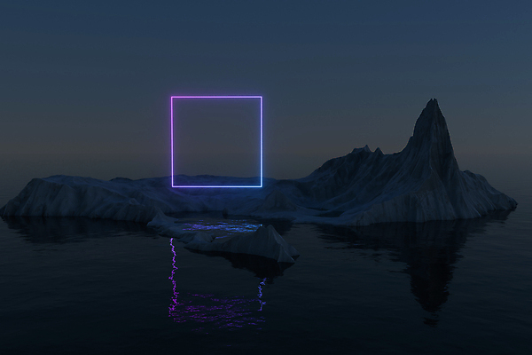 포토 JPG 해외이미지 바다 섬 백그라운드 추상 사람없음 그래픽 3D 빙하 정사각형 네온 빙산 해외포토 도형 무늬 디지털합성 파일형식 이미지허브