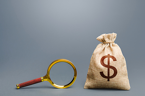 포토 JPG 해외이미지 돈 회색배경 돋보기 사람없음 금융 경제 달러 돈자루 검색 발견 해외포토 백그라운드 회색 재산 파일형식 이미지허브