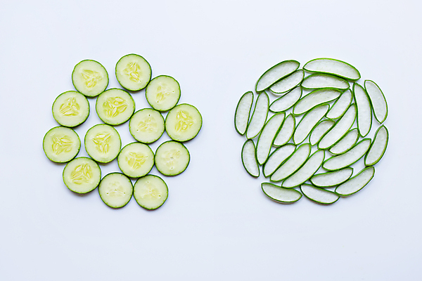 포토 JPG 해외이미지 스튜디오촬영 단면 오이 실내 사람없음 하이앵글 흰배경 알로에 해외포토 식물 뷰포인트 백그라운드 채소 내부 흰색 파일형식 이미지허브