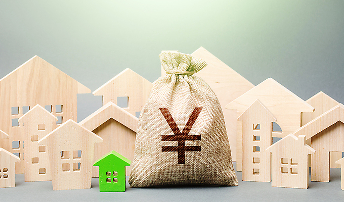 포토 JPG 해외이미지 컨셉 돈 회색배경 부동산 사람없음 돈자루 재산 엔 구매 건축모형 가치 비용 해외포토 백그라운드 금융 경제 쇼핑 모형 회색 파일형식 이미지허브