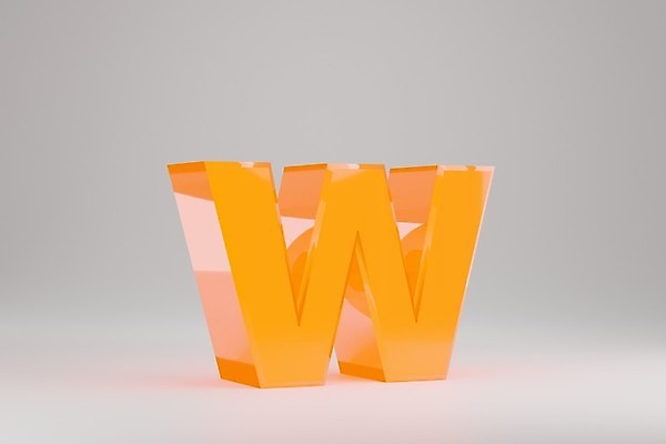 포토 JPG 해외이미지 캐릭터 알파벳 백그라운드 오렌지 일러스트 유리 사람없음 빛 반짝임 반사 노란색 3D 편지 만들기 네온 광택 W 타입 고립 광 해외일러스트 영어 컬러 과일 모션 재질 디지털합성 파일형식 이미지허브