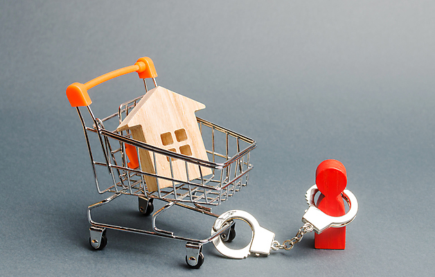 포토 JPG 해외이미지 회색배경 부동산 실내 사람없음 쇼핑카 말_게임 수갑 구속 집모양 해외포토 모양 백그라운드 컨셉 내부 쇼핑 카트 회색 재산 파일형식 이미지허브