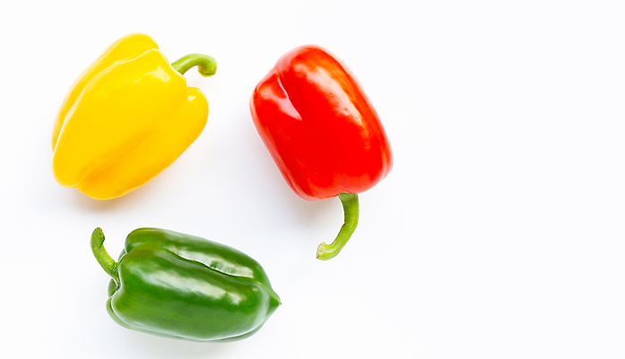 포토 JPG 해외이미지 백그라운드 채소 식재료 고추 피망 파프리카 실내 사람없음 신선 흰배경 카피스페이스 해외포토 내부 공백 흰색 파일형식 이미지허브
