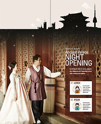 전신 PSD 템플릿 표지디자인 북디자인 커플 응시 출판디자인 여자 남자 내지 리플렛 고건축 2단접지 북커버 한국건축 미소 사람 팜플렛 20대 성인 두명 궁전 한국인 야간 한복 경복궁 전통문살 성인만 야간개장 이미지템플릿 자연요소 한국전통 전통 건축물 시선 건축 관계 한국 표정 동양인 청년 전통의상 문살 파일형식