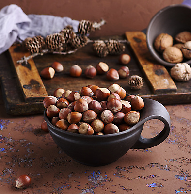 포토 JPG 해외이미지 실내 사람없음 아웃포커스 견과류 가득함 담기 나무도마 헤이즐넛 갈색배경 해외포토 백그라운드 모션 도마 촬영기법 내부 목재 갈색 파일형식 이미지허브