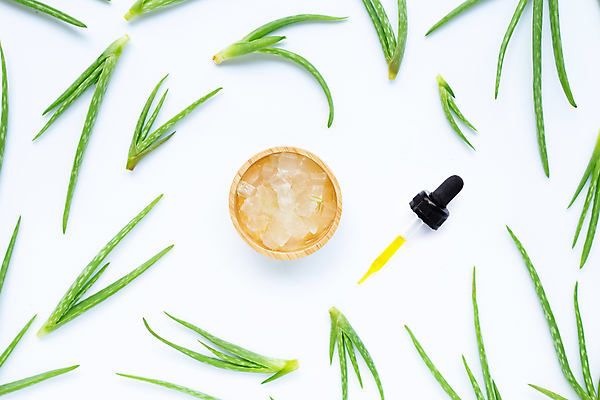 포토 JPG 해외이미지 스튜디오촬영 실내 사람없음 하이앵글 화장품 흰배경 나무그릇 알로에 플랫레이 해외포토 식물 그릇 뷰포인트 백그라운드 내부 목재 뷰티 흰색 플랫 파일형식 이미지허브