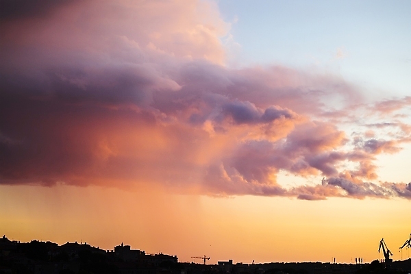 포토 JPG 해외이미지 주간 구름 실루엣 하늘 사람없음 야외 일몰 조선소 해외포토 자연요소 산업 촬영기법 노을 파일형식 이미지허브